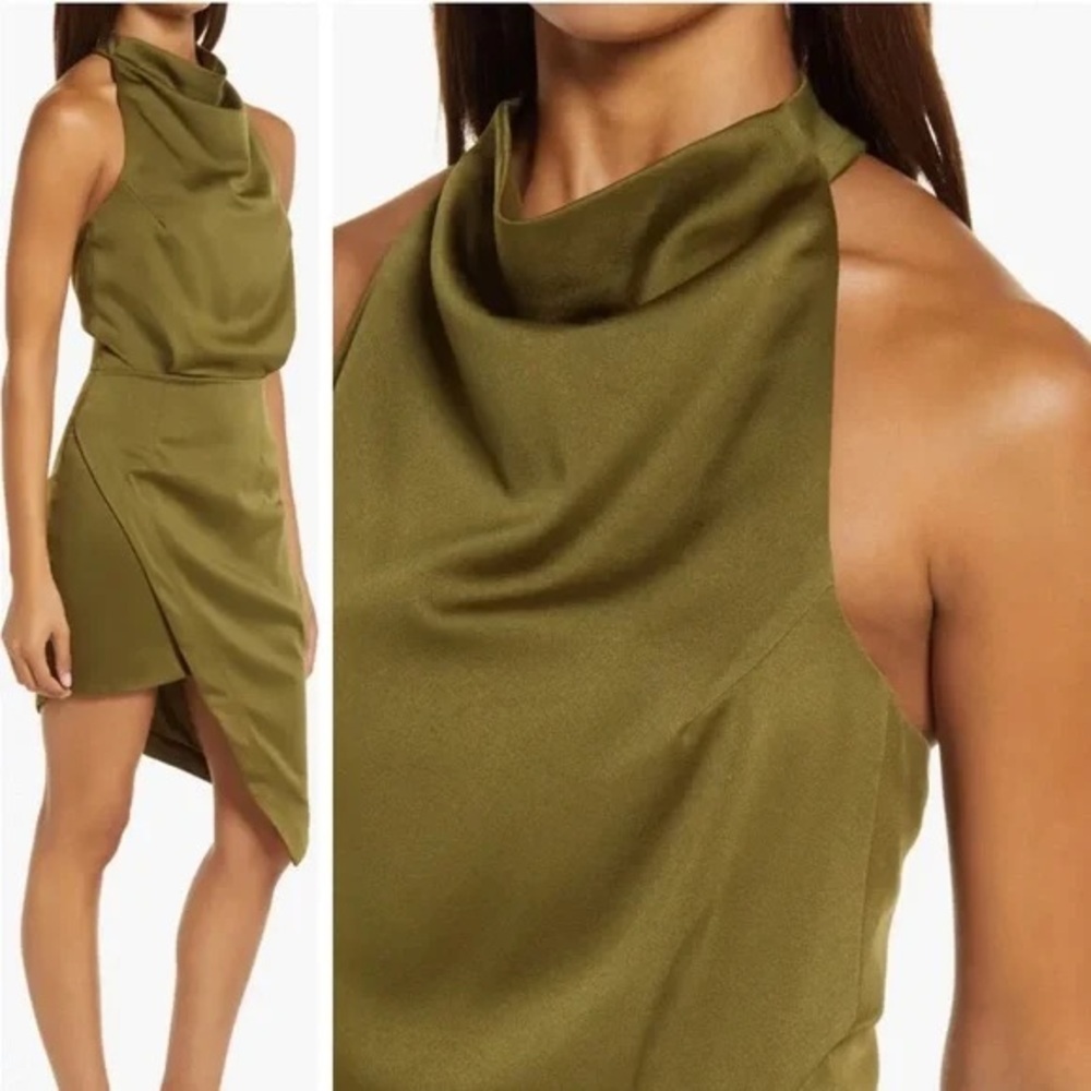 Elliatt Camo dress in khaki (D9)